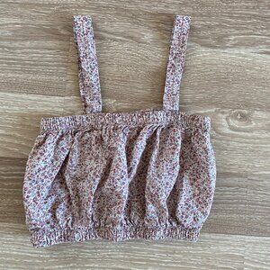 Girls floral crop